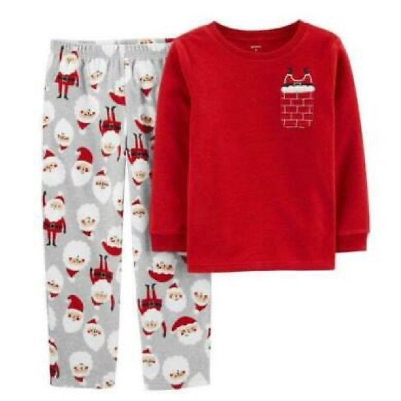Carter’s Kids Holiday Fleece Santa Pyjama Set 🎅🏼🎄 - Picture 1 of 10